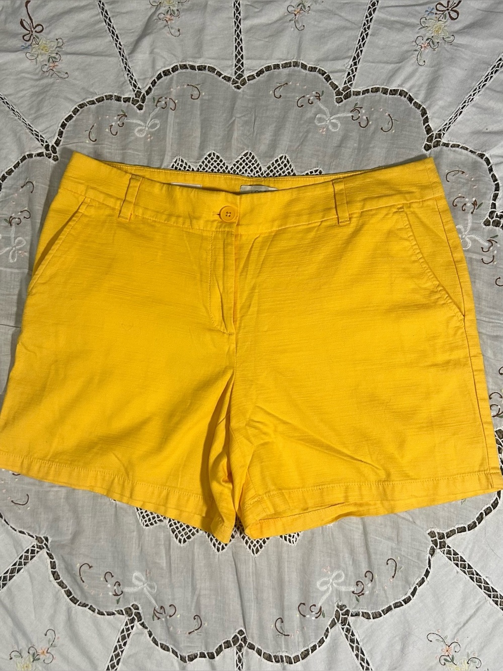 LOFT Yellow Shorts